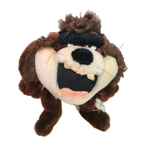 Vtg Warner Bros Studio Store 9" Tasmanian Devil Plush Toy Taz Looney Tunes 1995 - Picture 2 of 3